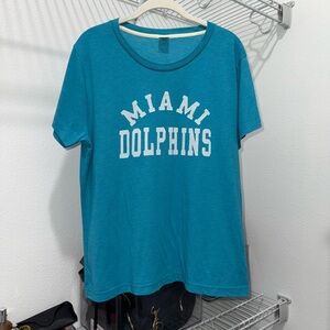 HOMAGE Teal Miami Dolphins Women's Tee